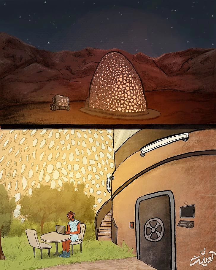 اگر در سیارات دیگر زندگی می کردیم خانه مان چه شکلی بود؟/ عکس